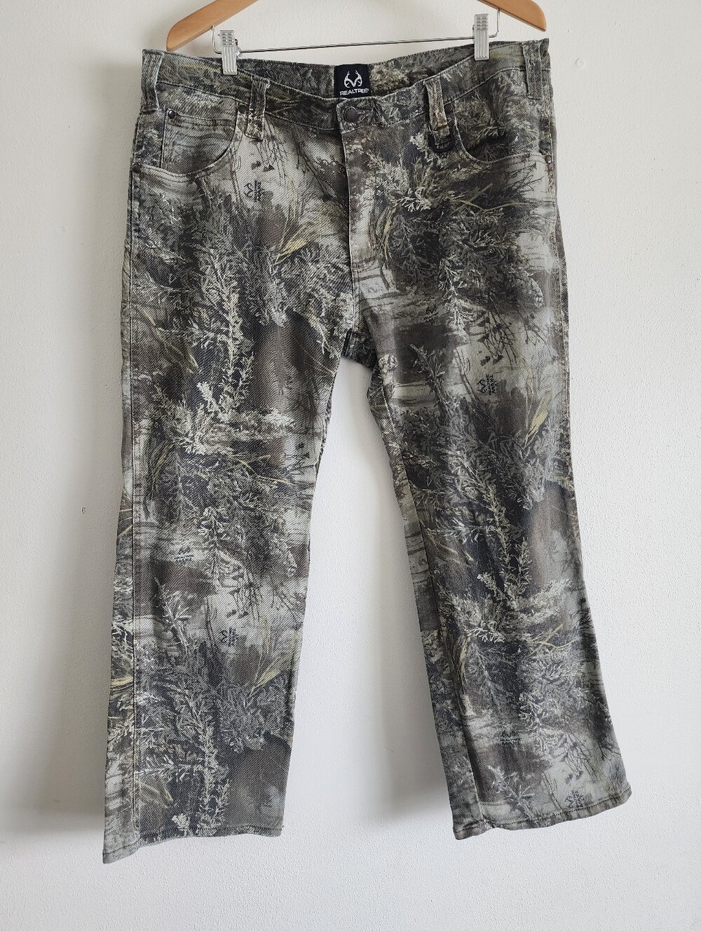 Realtree Max 1 XT Camo 5 Pocket Flex Pants Mens 38x30 Stretch Outdoor Hunting - Picture 2 of 12